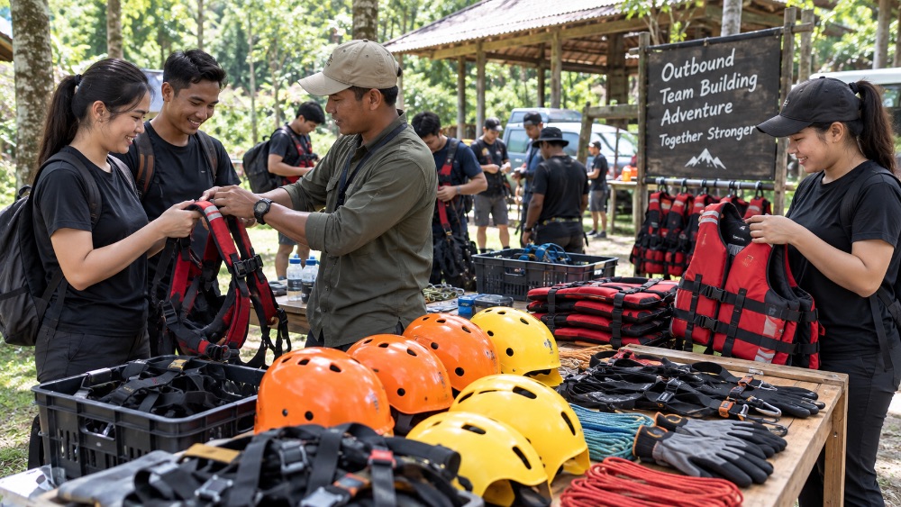 Keselamatan Outbound dan Adventure untuk Gathering Perusahaan