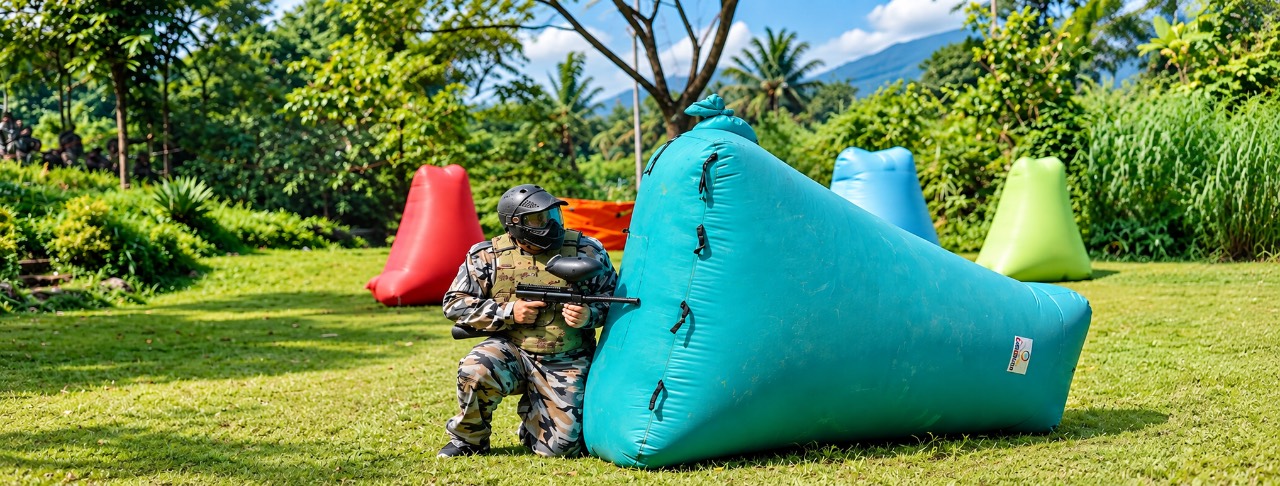Arena paintball penuh rintangan